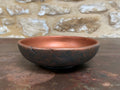 Small Dark Green & Copper Wooden Bowl