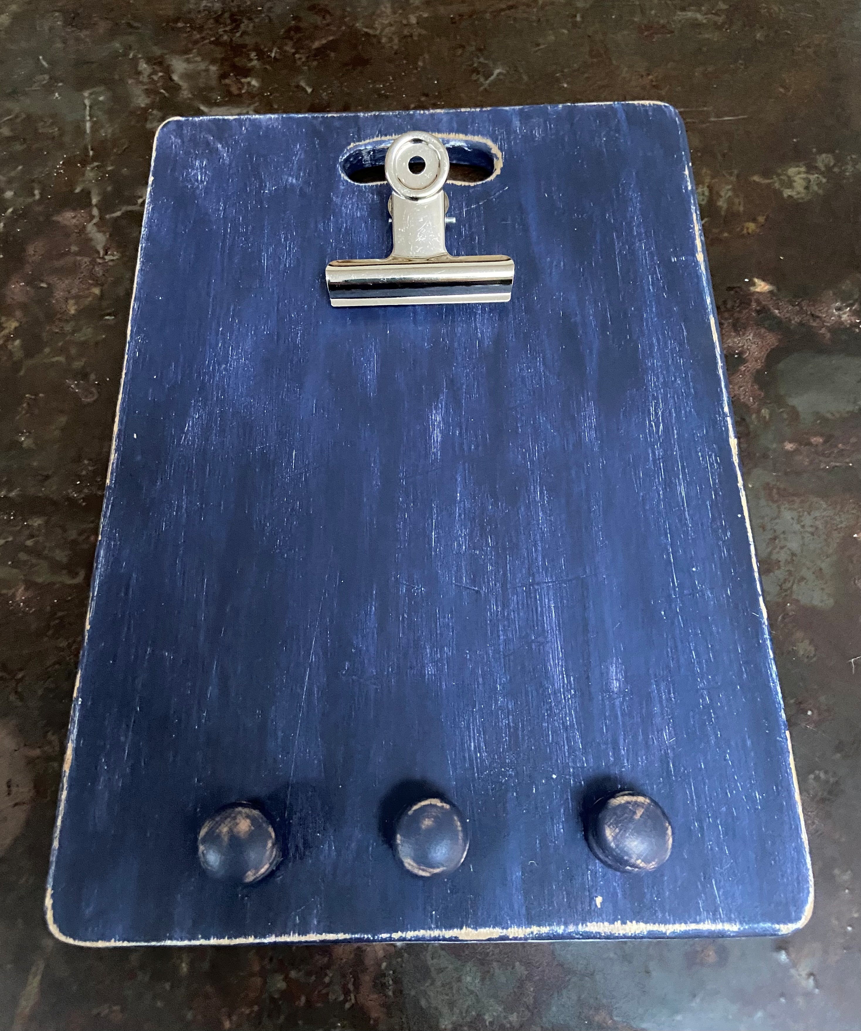 Navy Clipboard & Hangers