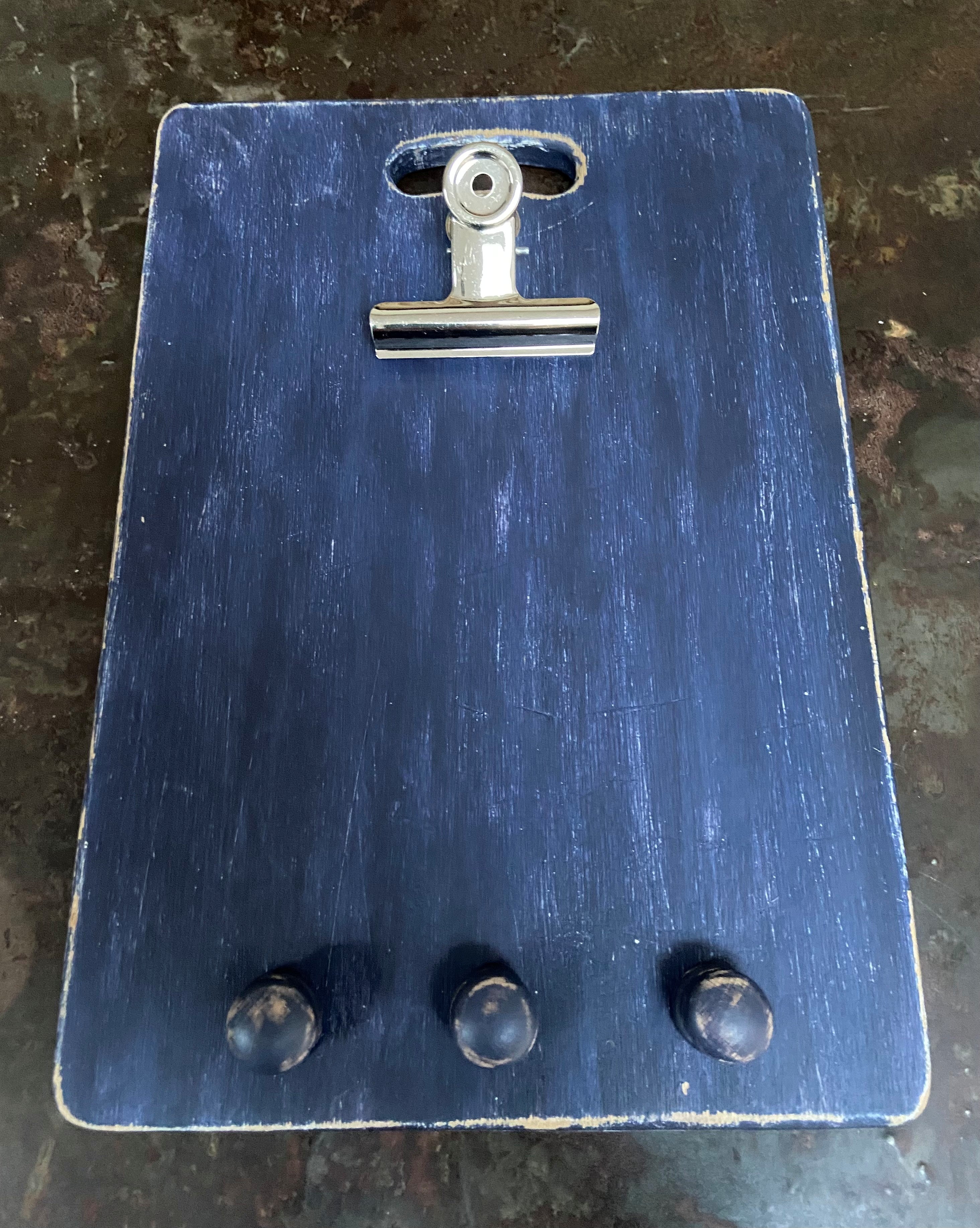 Navy Clipboard & Hangers