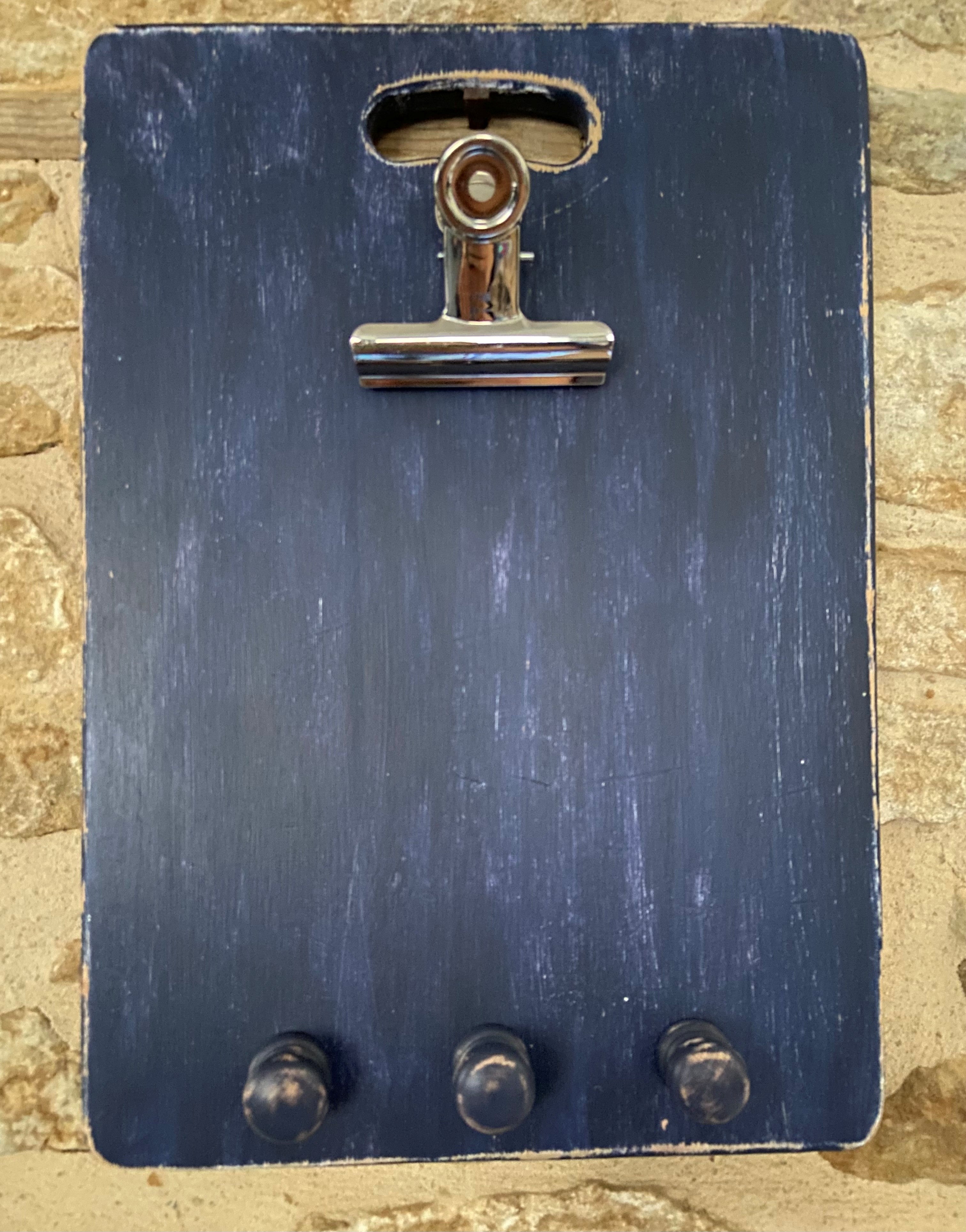 Navy Clipboard & Hangers