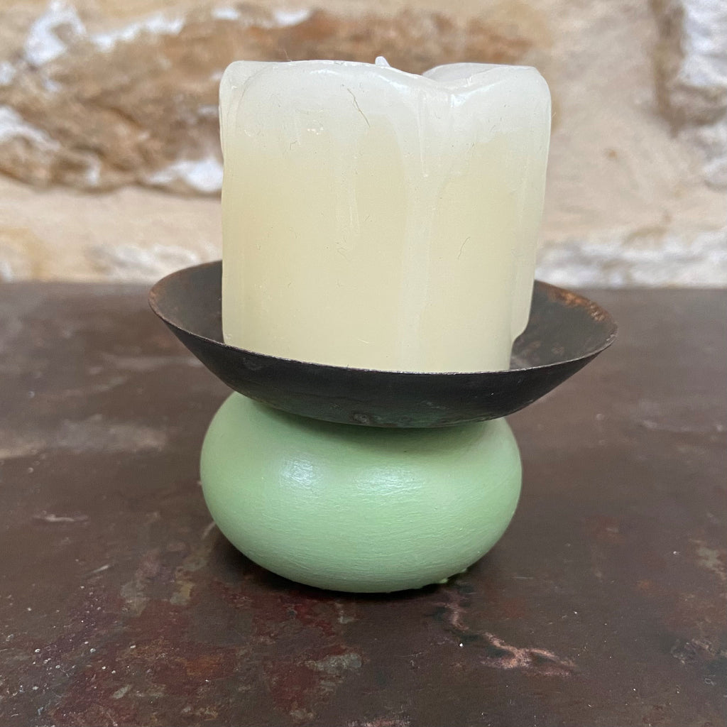 Small Green Tealight / Candle Holder