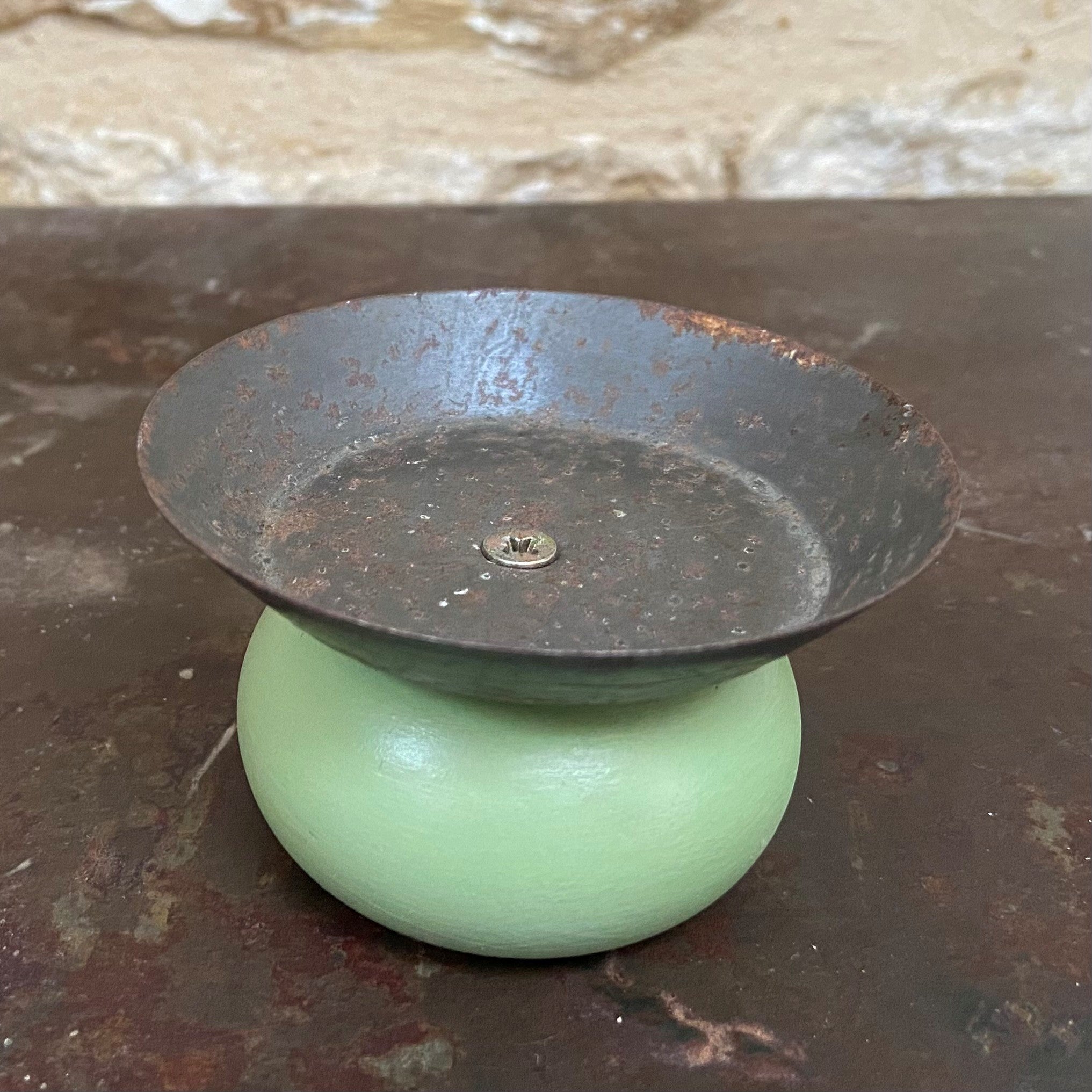 Small Green Tealight / Candle Holder