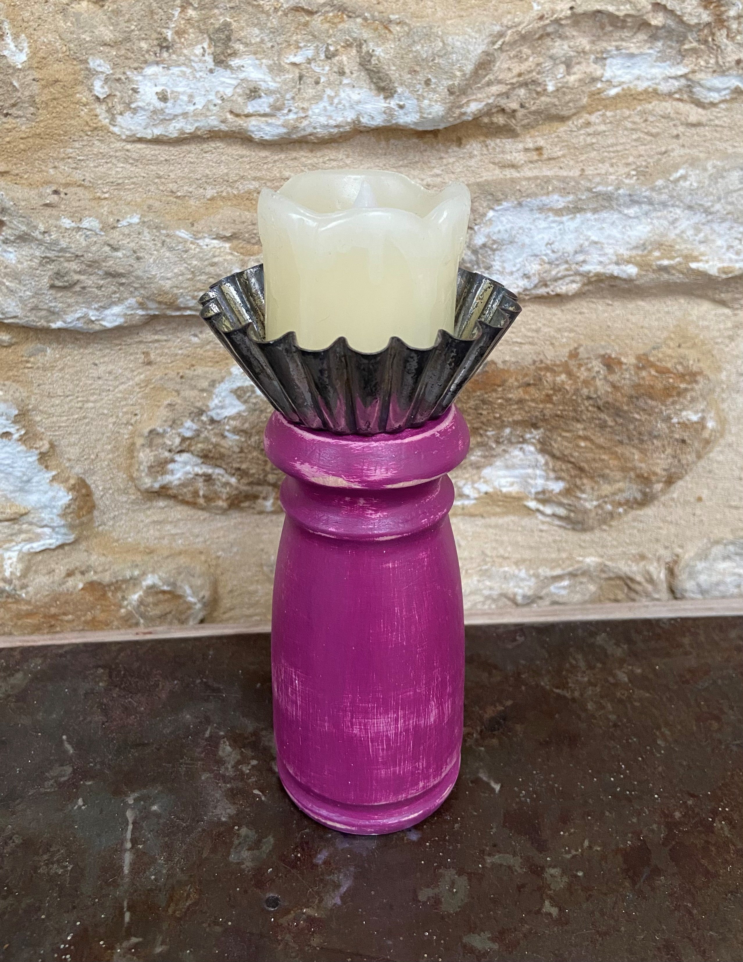 Vibrant Pink Tealight / Candleholder