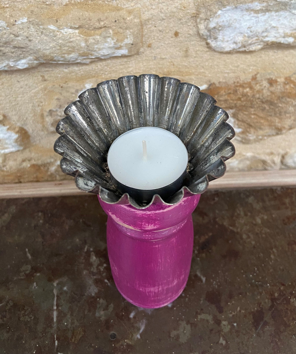 Vibrant Pink Tealight / Candleholder