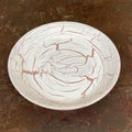 Pink & White Crackle Dish