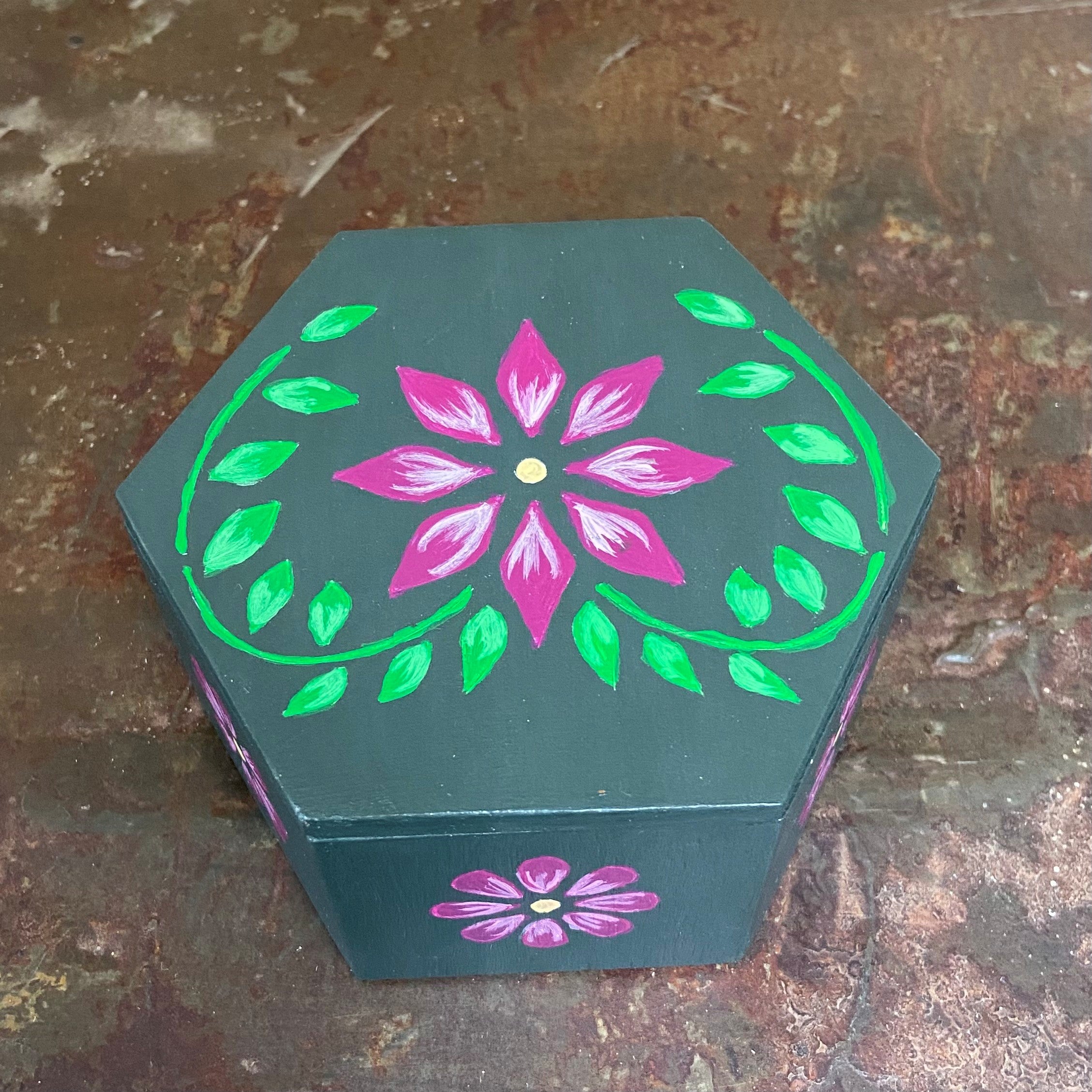 Folk Art Decorative Box