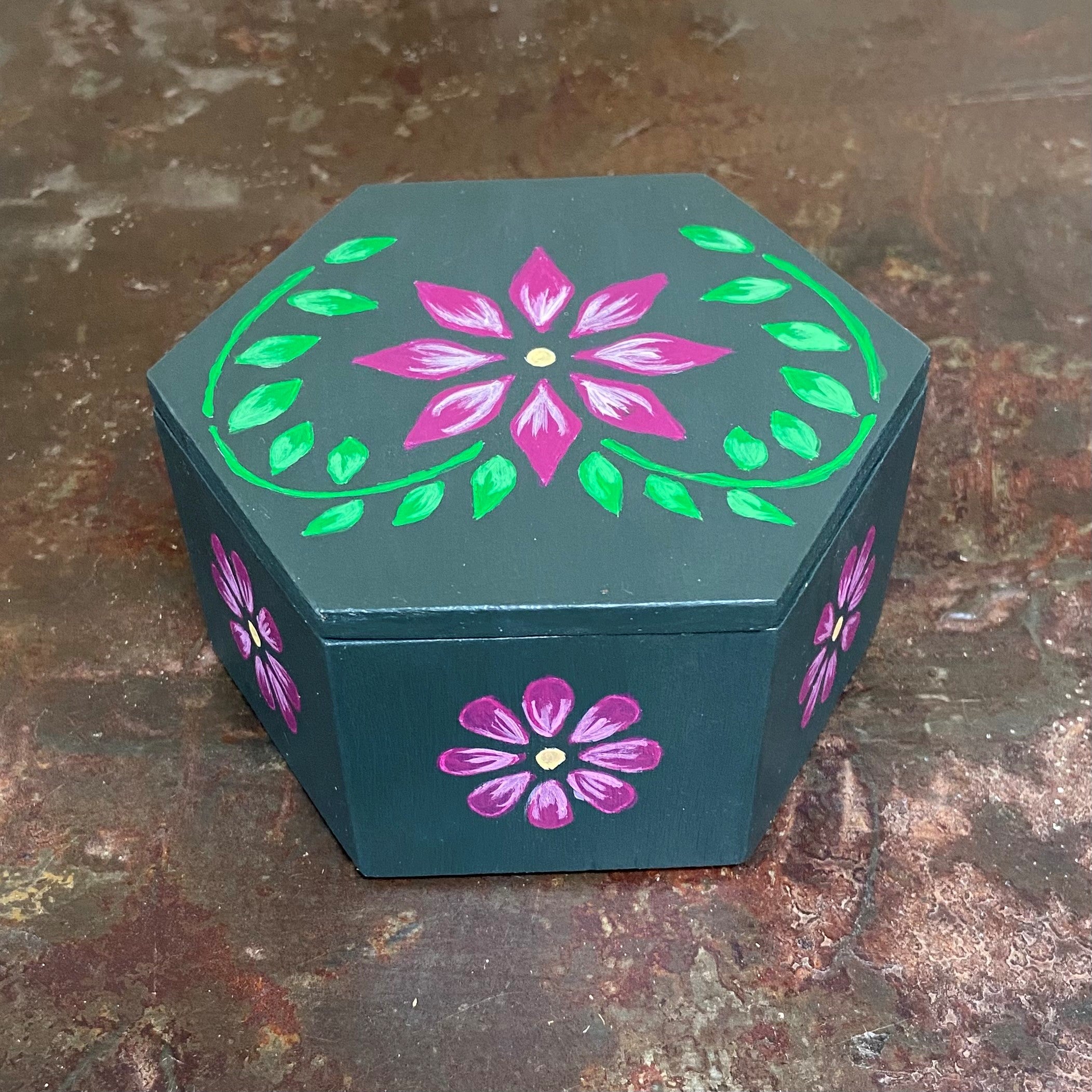 Folk Art Decorative Box