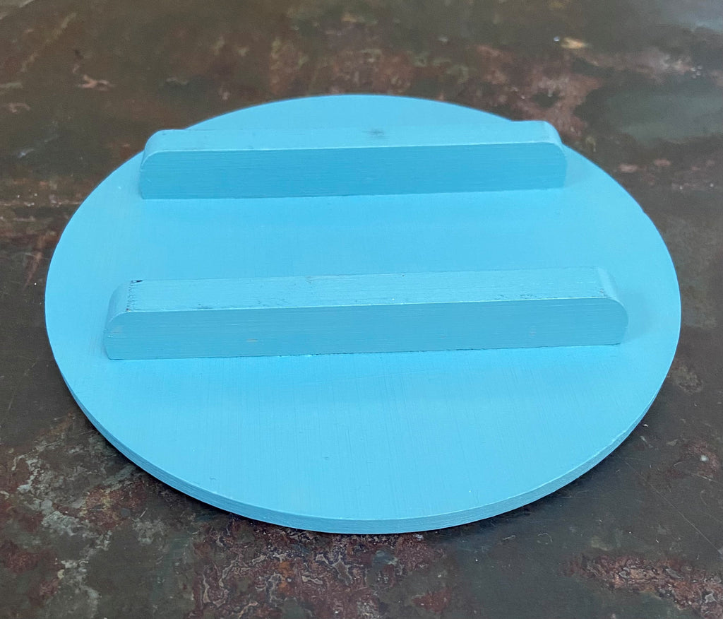 Geometric Stencilled Pot Stand