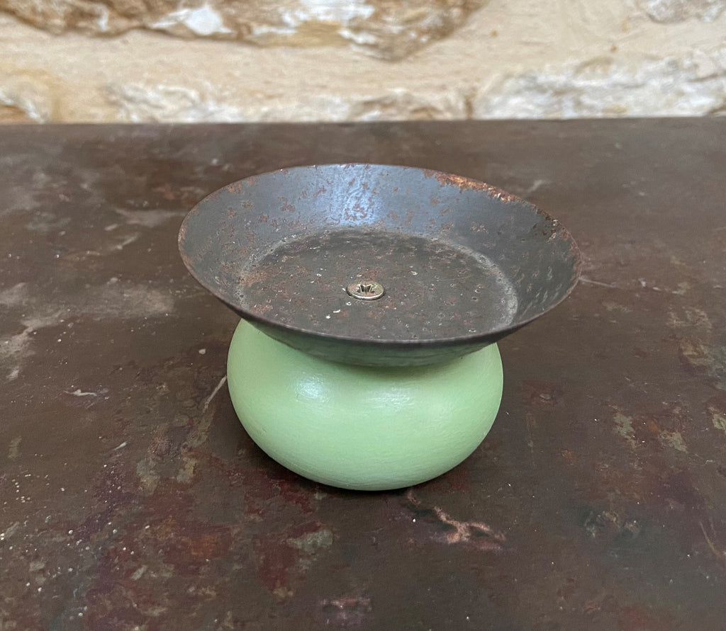 Small Green Tealight / Candle Holder